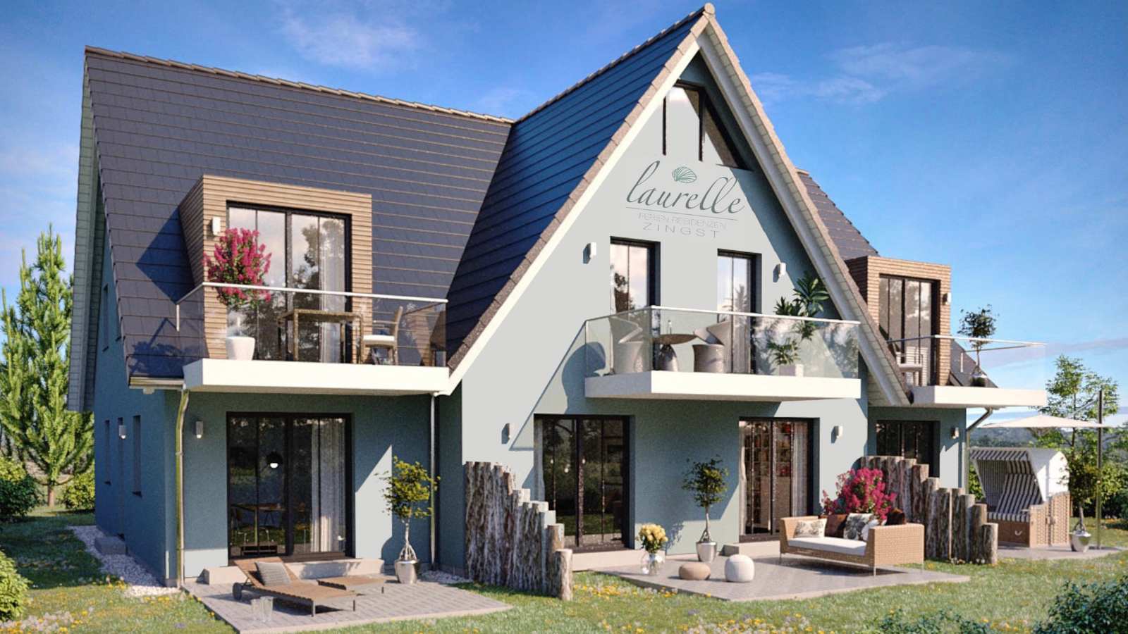 Moderne und traditionelle Wohnungen