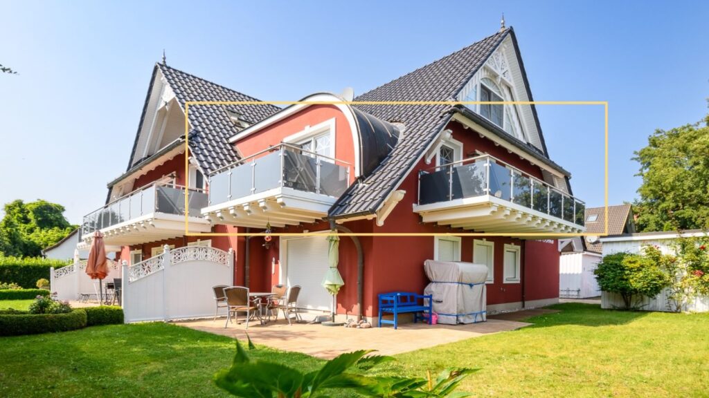 Hausansicht Südost mit Wohnung