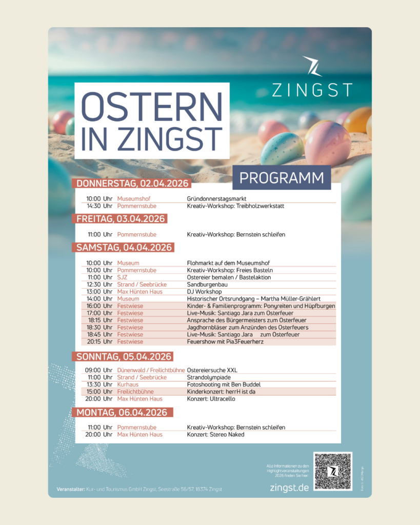 Programm Ostern 2026 in Zingst