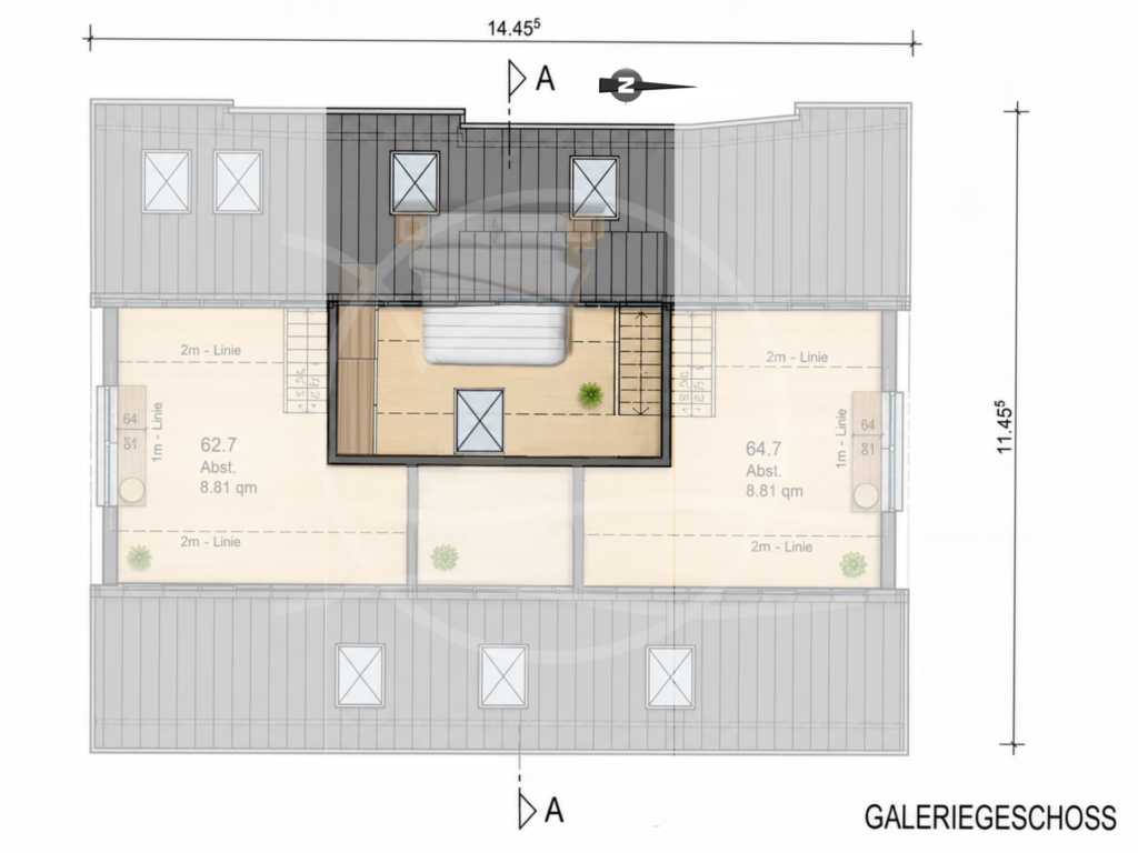 Grundriss Wohnung DG